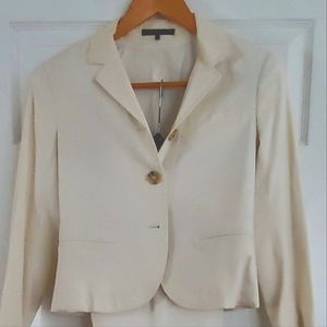 Theory white pant suit